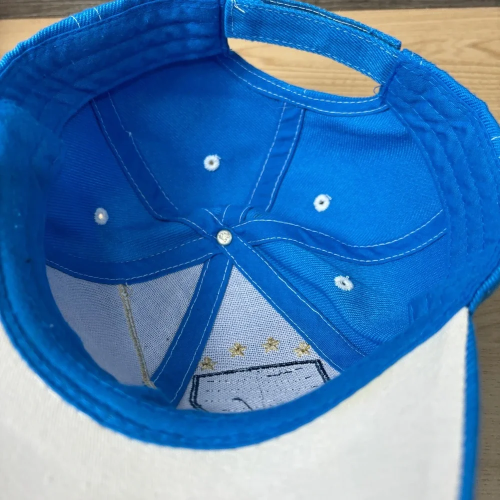 Italy Hat Cap Strap Back Blue Italia‎ Soccer Adjustable New Era Mens
